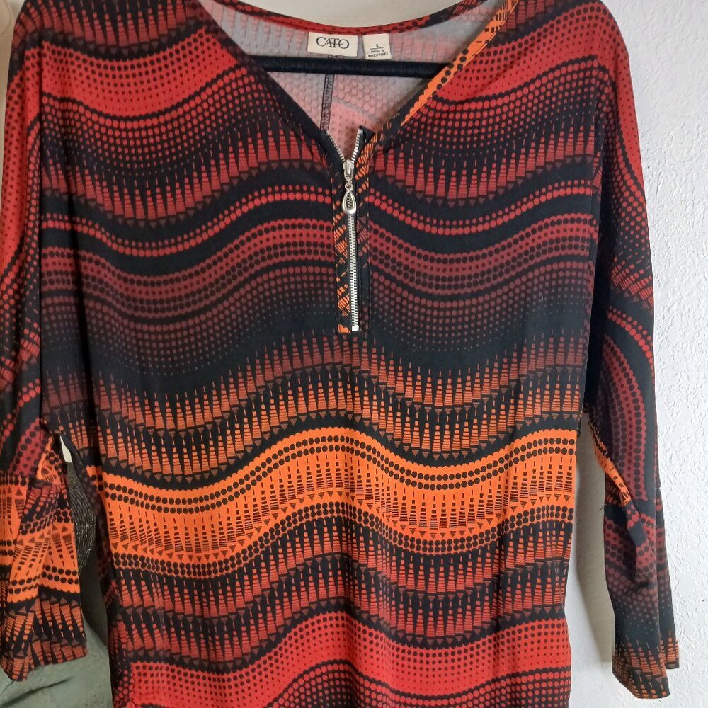 Cato Autumn Colored Long Sleeve shirt size Small